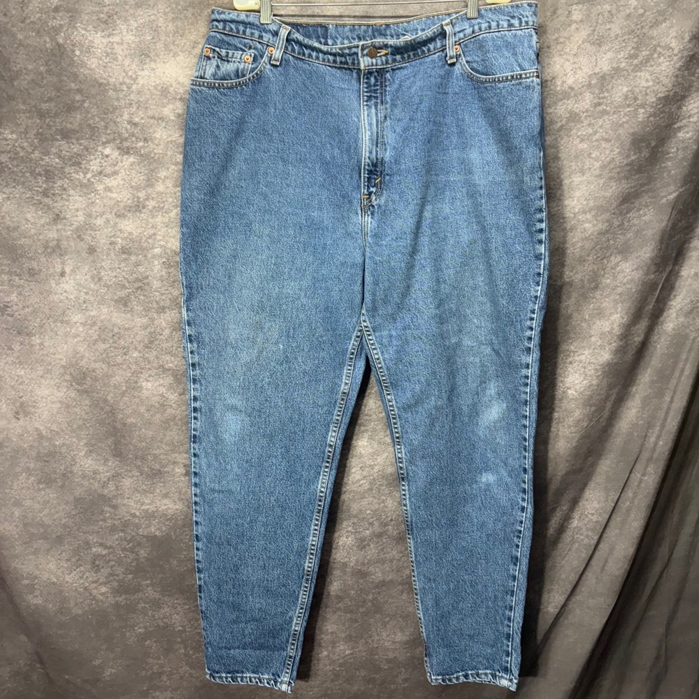 Vintage 90s Levis 522 Tapered Fit Tapered Leg Womens Jeans Size 22 40x30 Grunge
